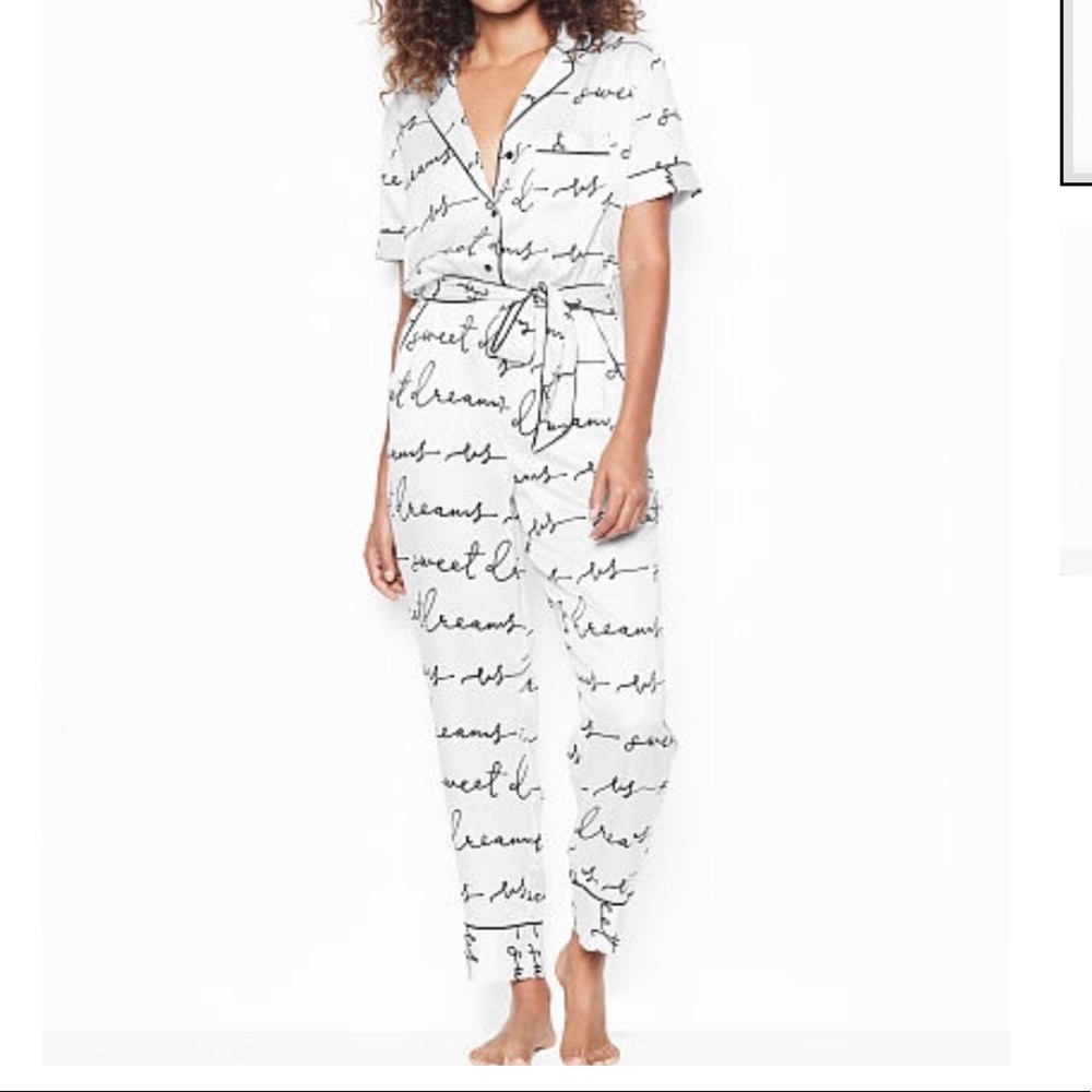 Victoria’s Secret Satin Button Up Jumpsuit!! NEW - Picture 3 of 5